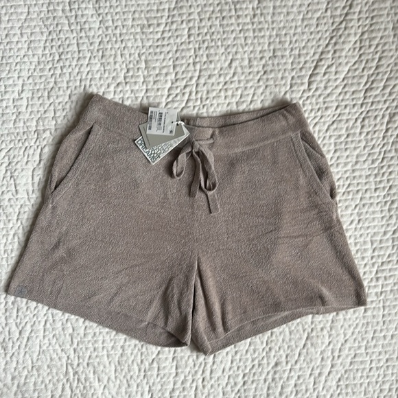 Barefoot Dreams CozyChic Ultra Lite Classic Shorts in Pewter - Picture 1 of 9